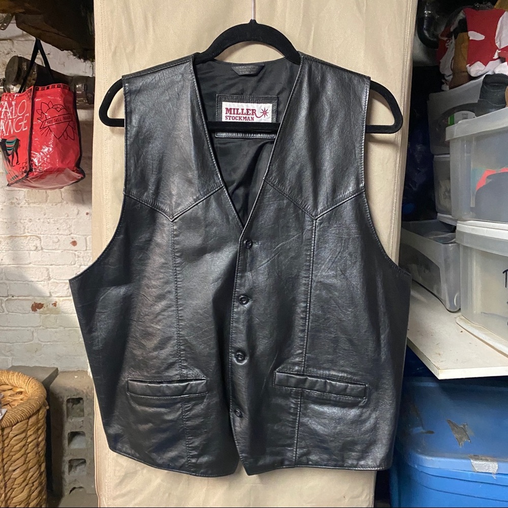 Miller Stockman Leather Vest